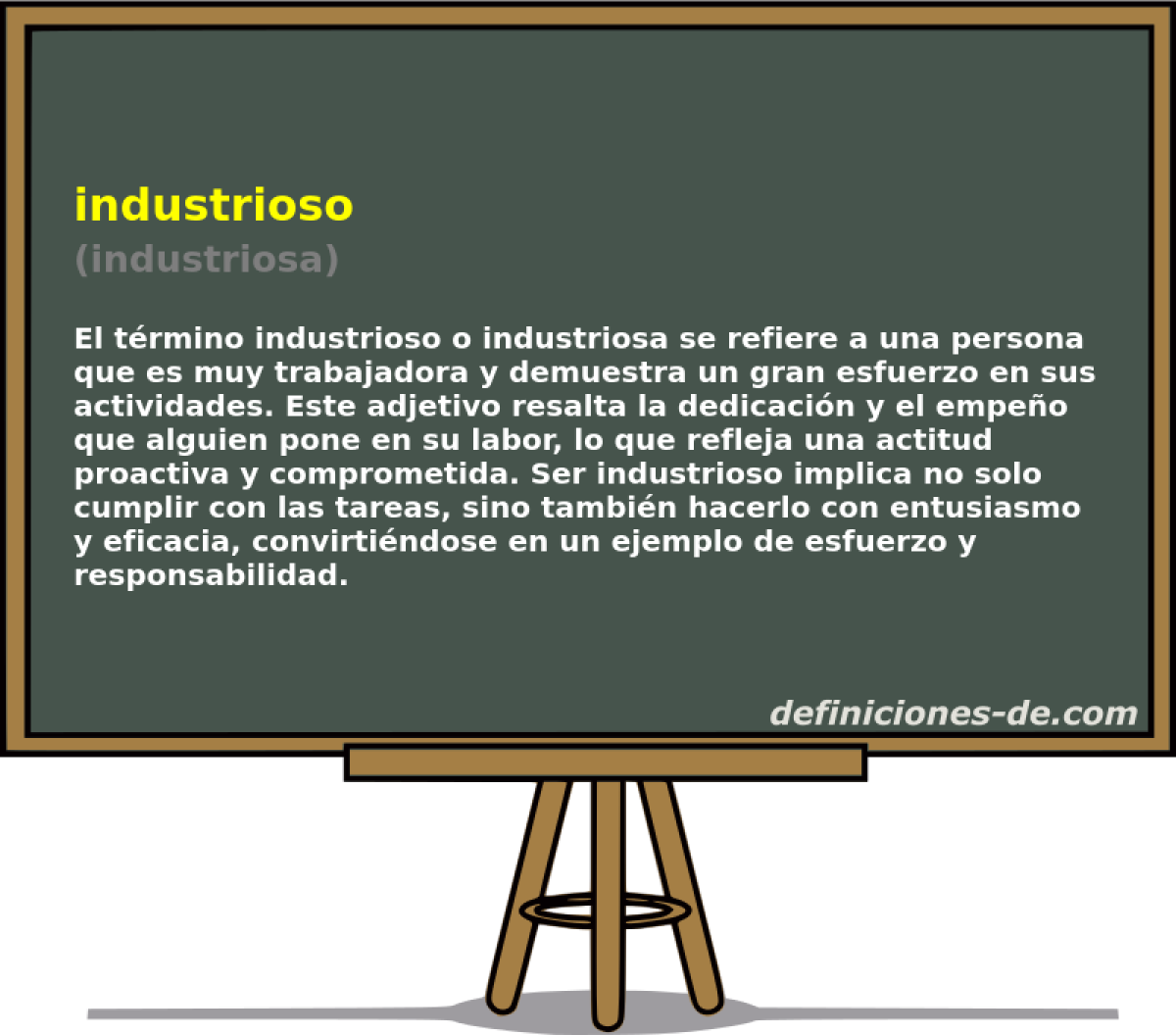 industrioso (industriosa)