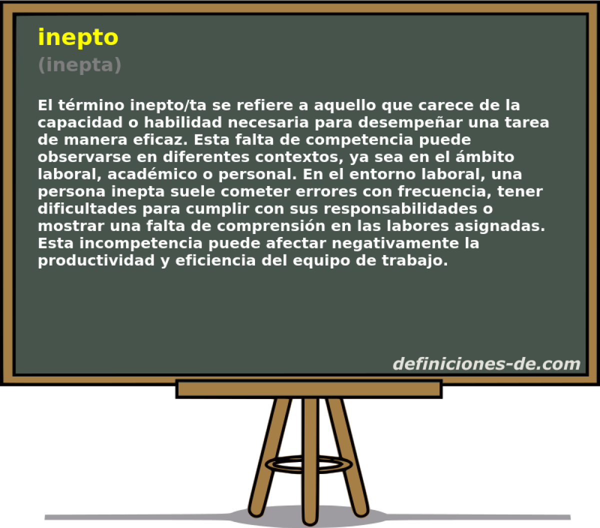 inepto (inepta)