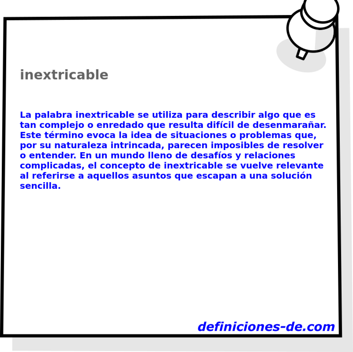 inextricable 