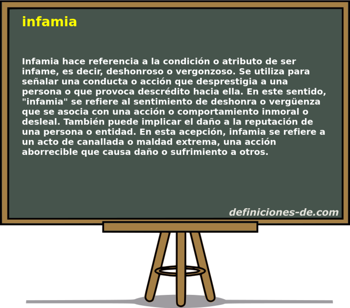 infamia 