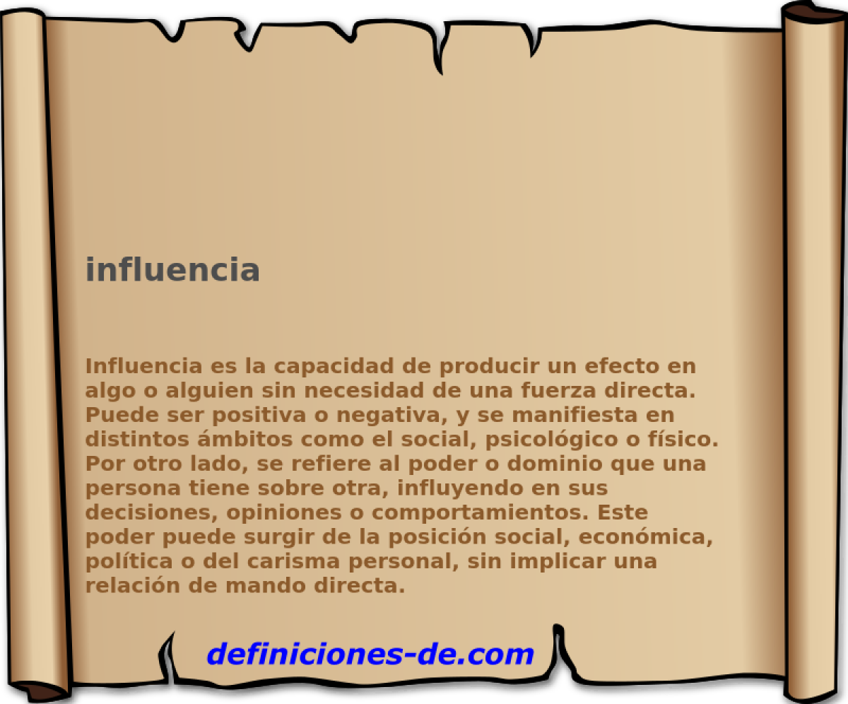 influencia 