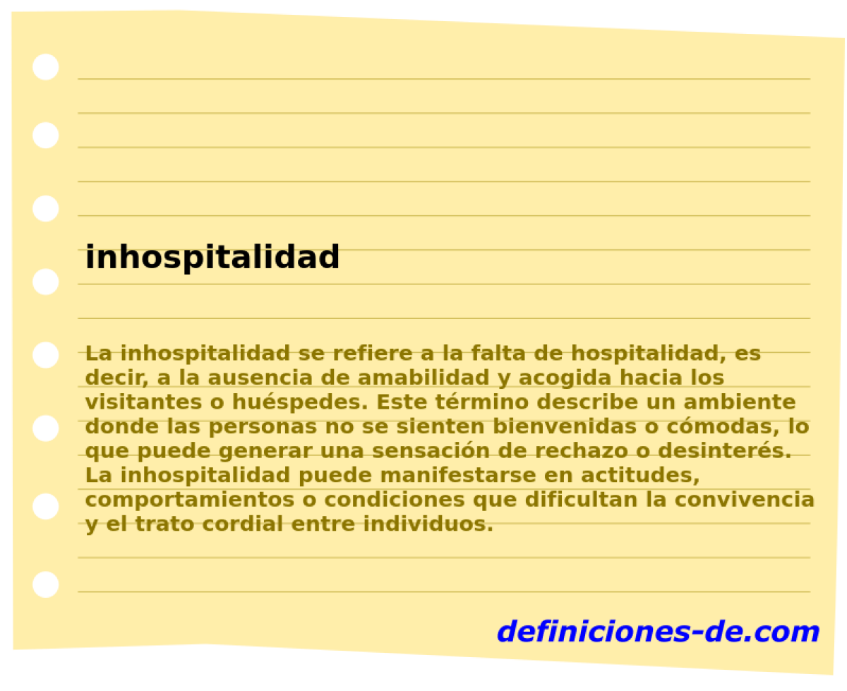 inhospitalidad 