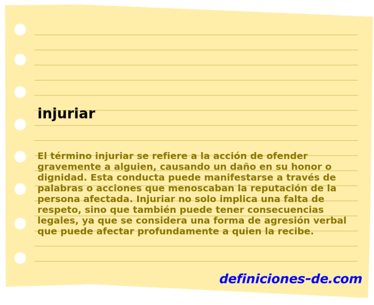 injuriar 