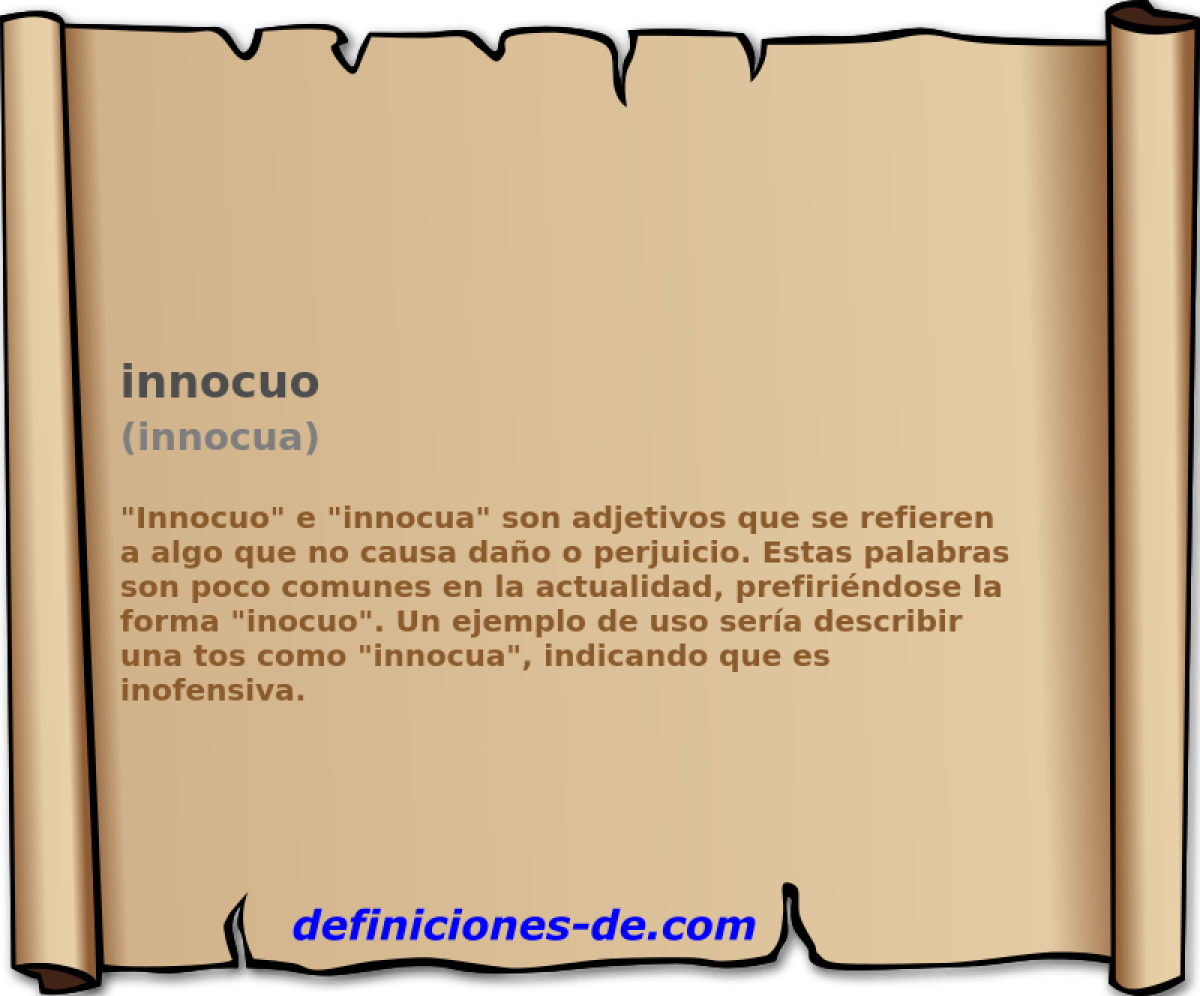 innocuo (innocua)