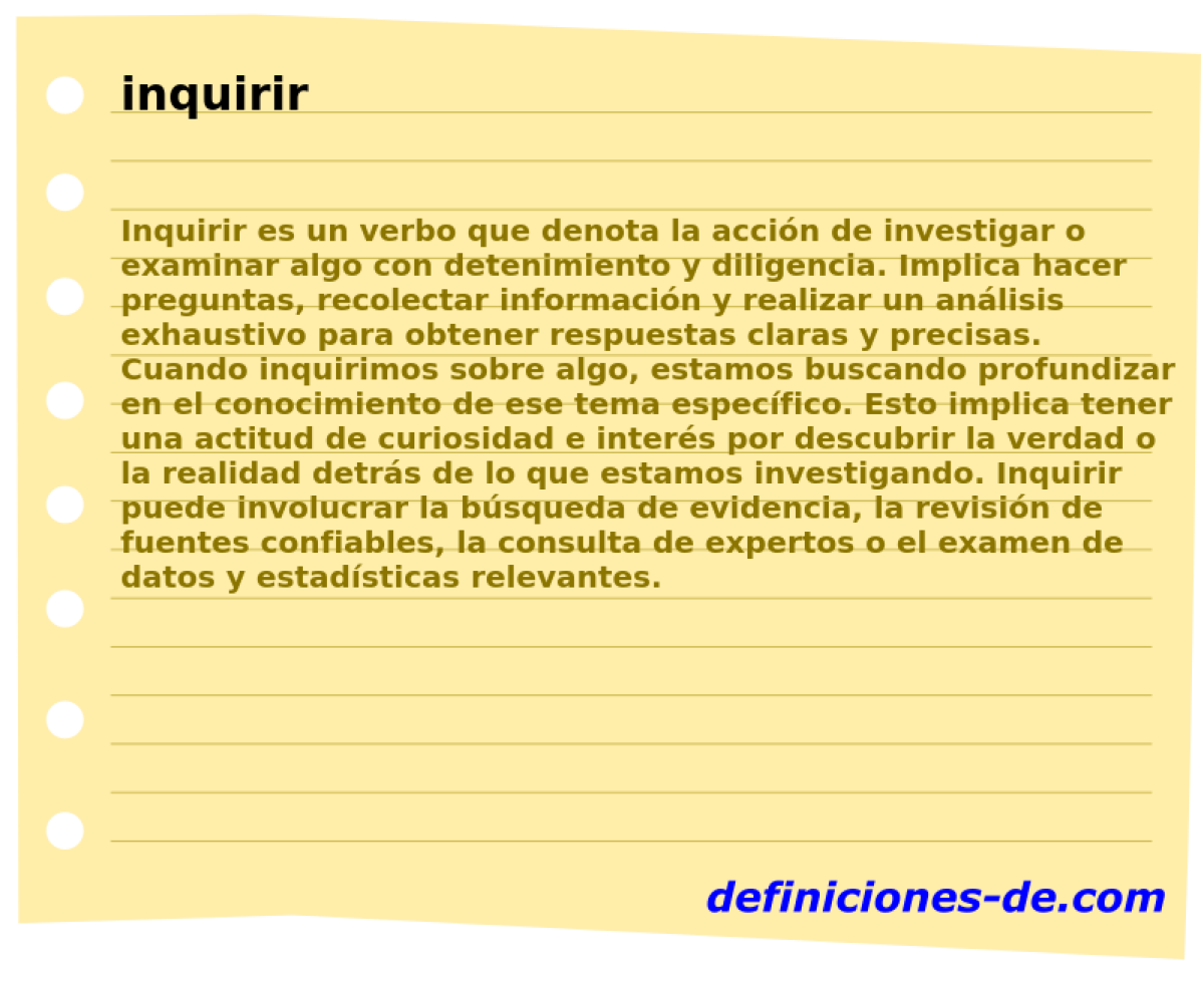 inquirir 