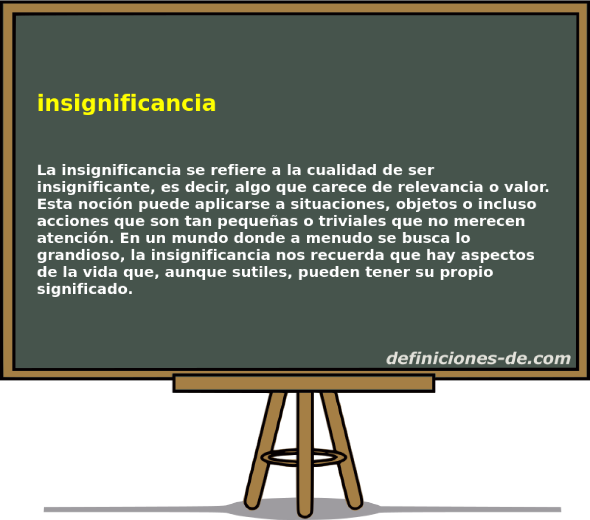 insignificancia 