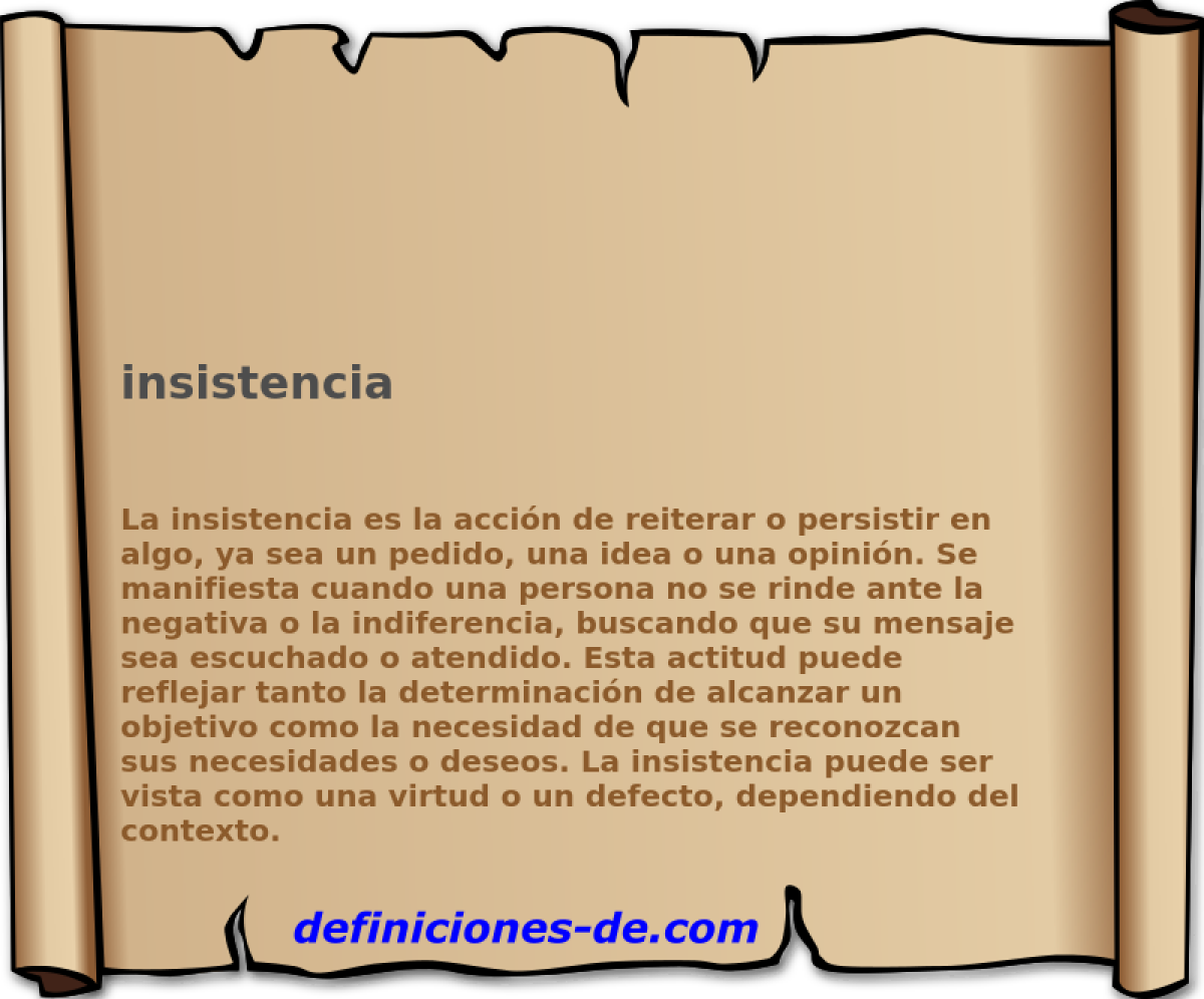 insistencia 