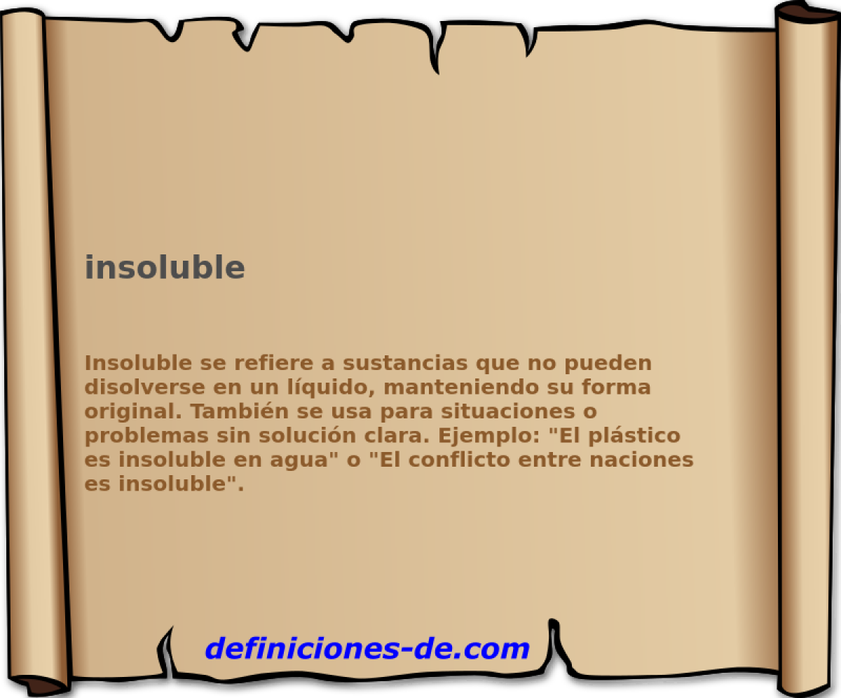 insoluble 