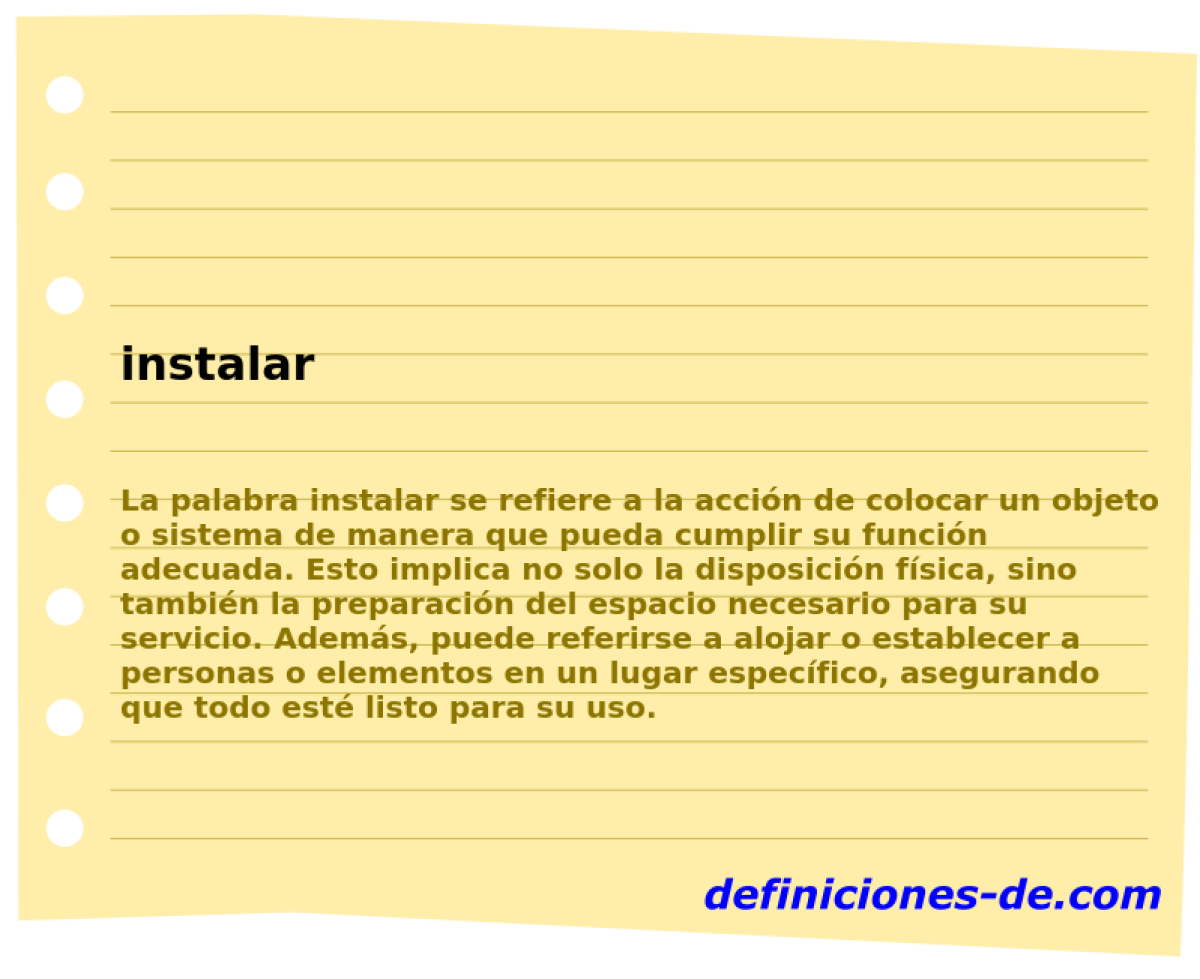 instalar 