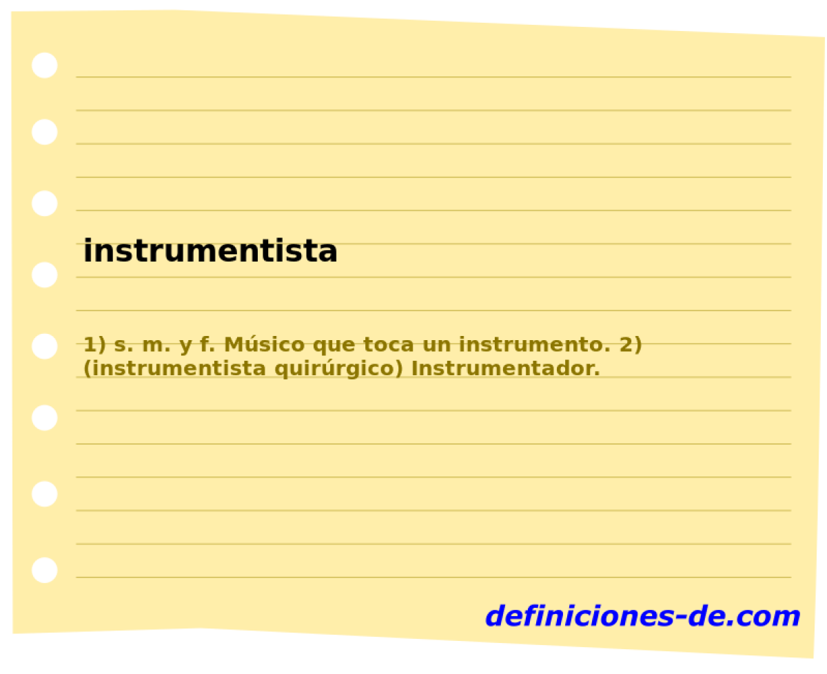 instrumentista 
