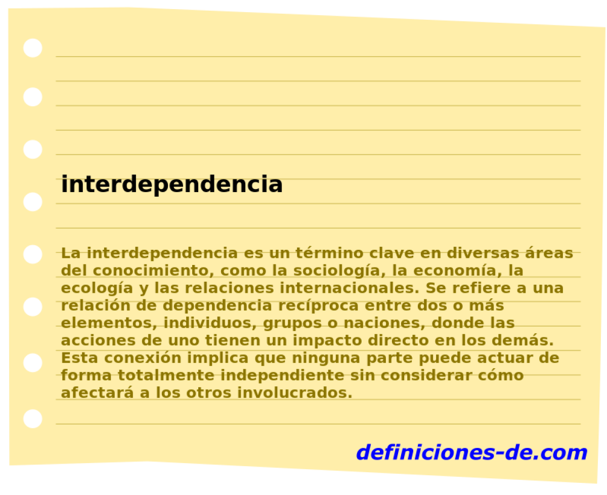 interdependencia 
