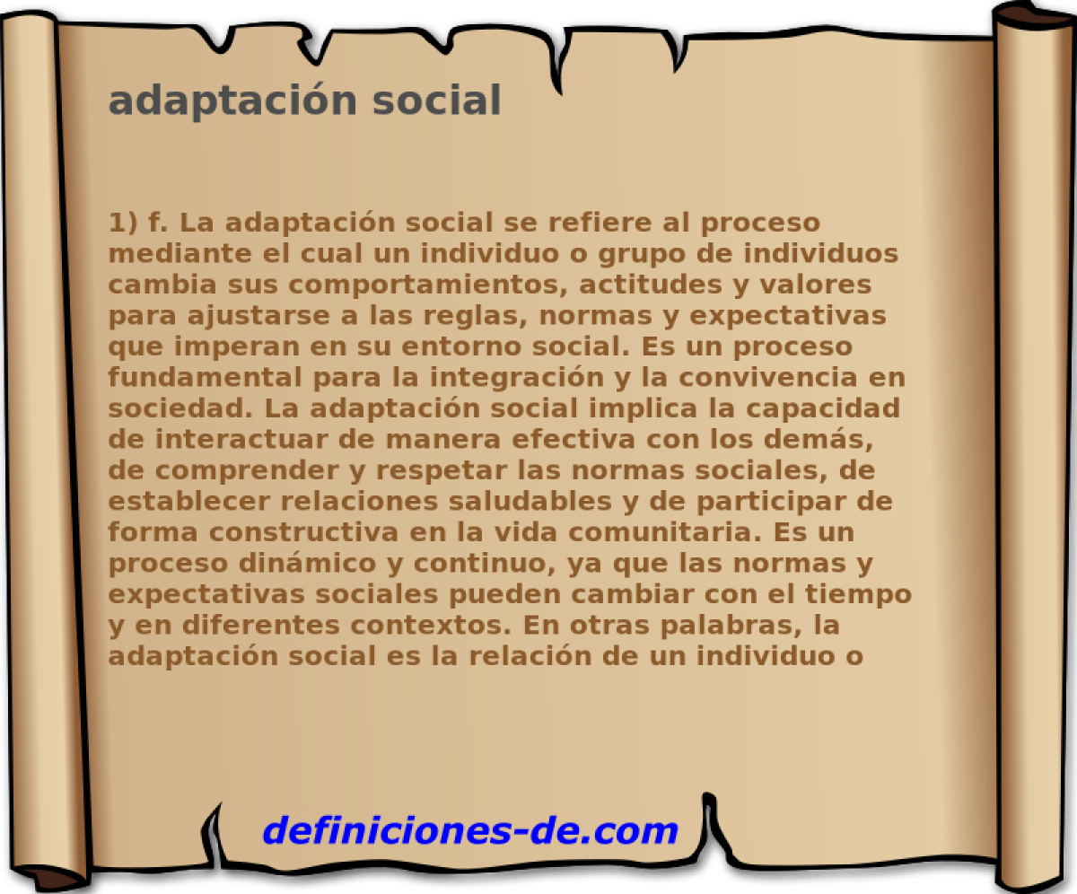adaptacin social 