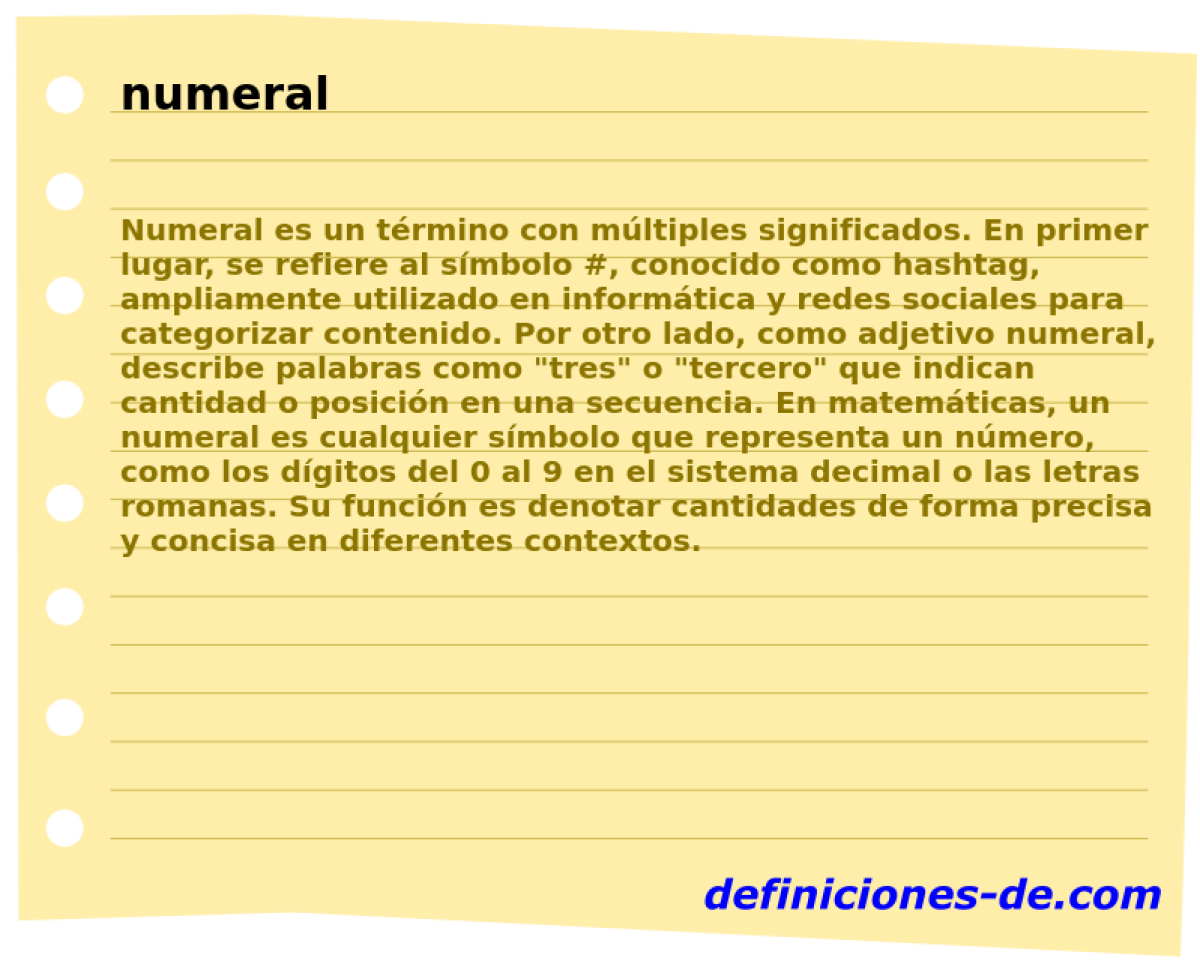 numeral 