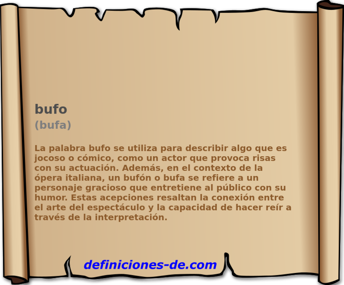 bufo (bufa)