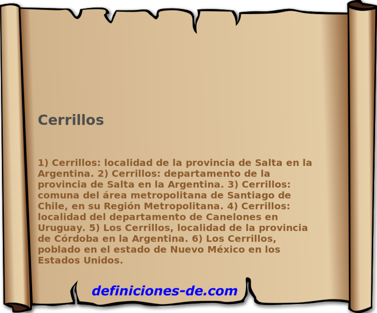 Cerrillos 