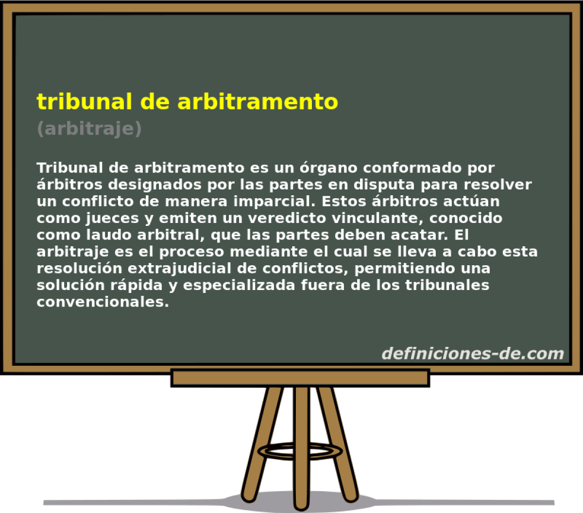 tribunal de arbitramento (arbitraje)