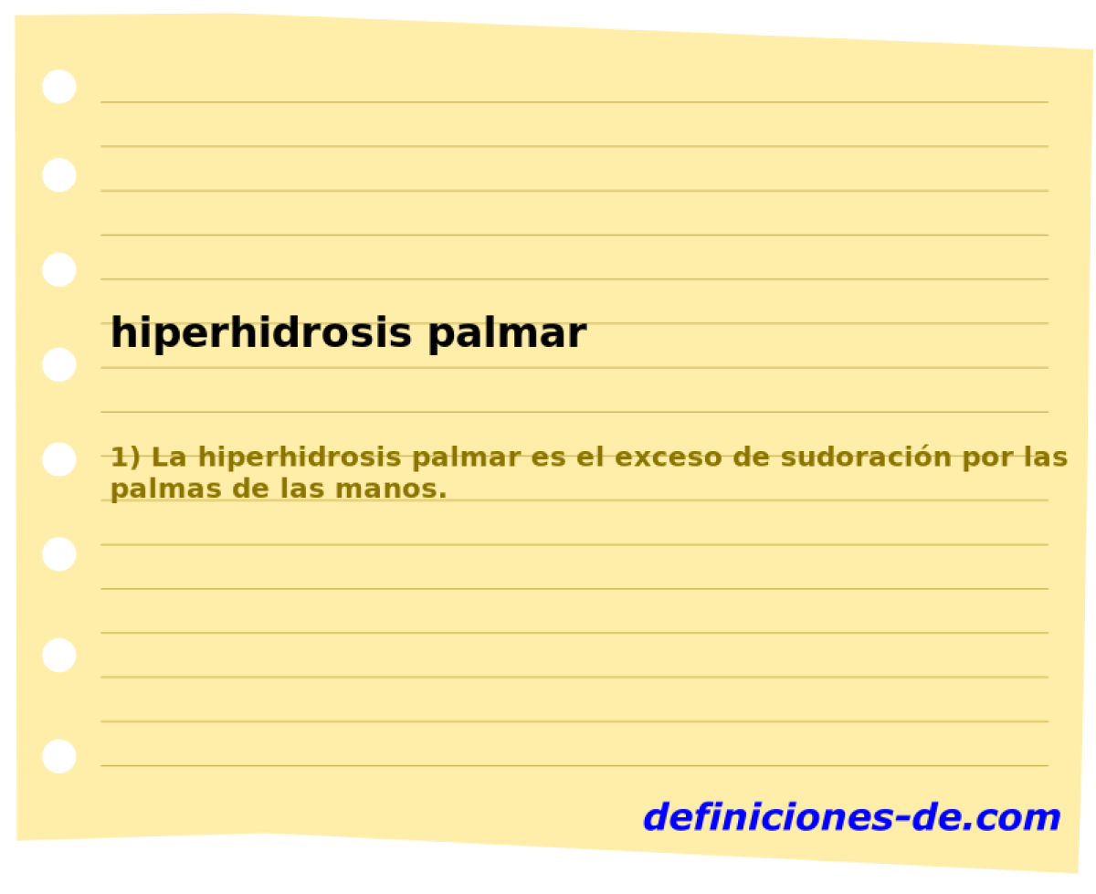 hiperhidrosis palmar 