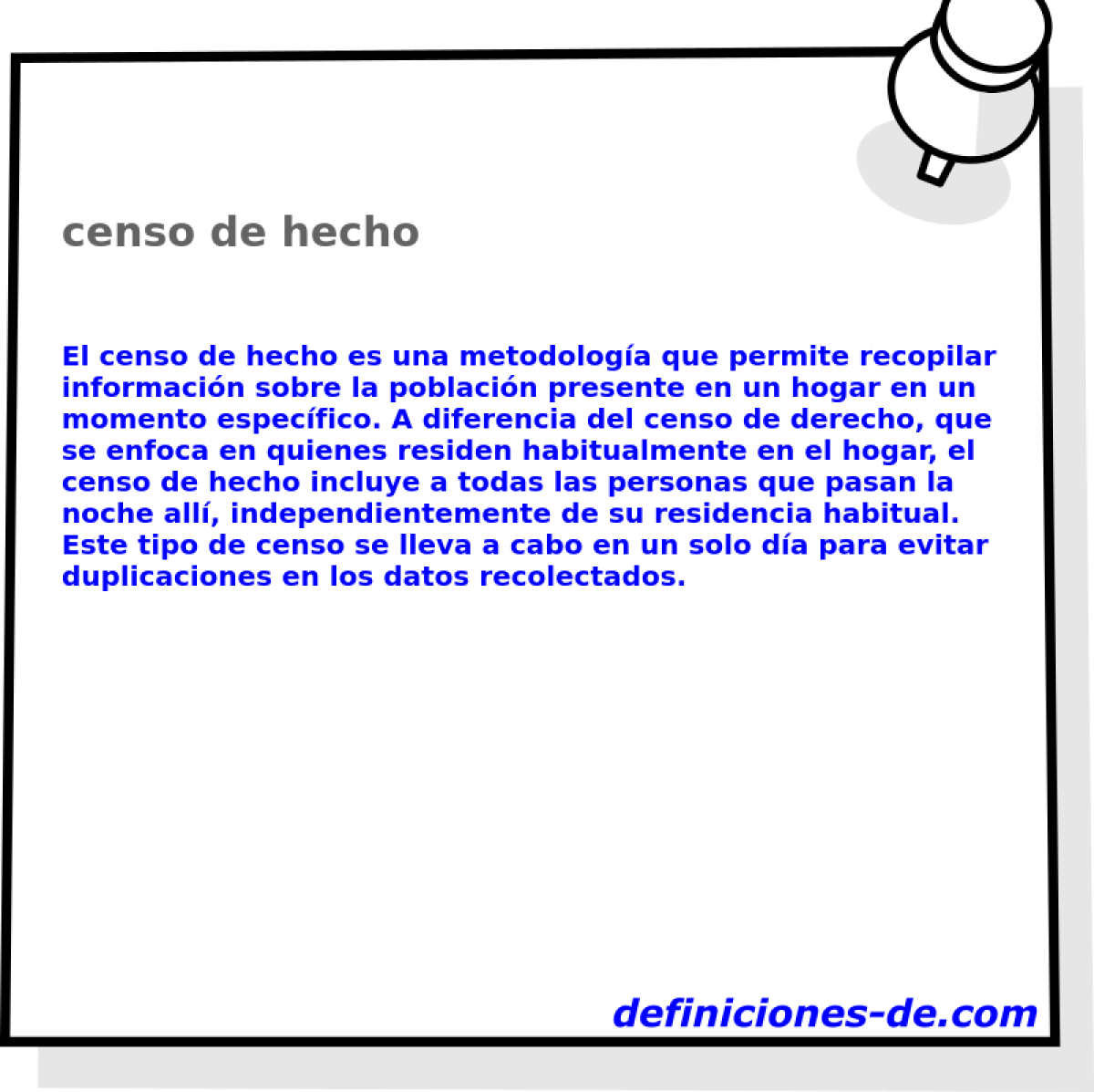 censo de hecho 