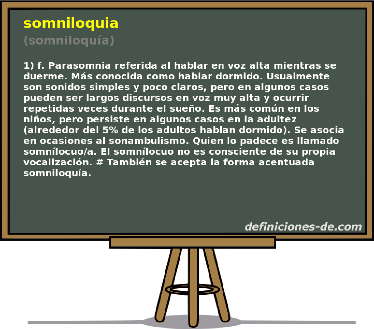 somniloquia (somniloqua)
