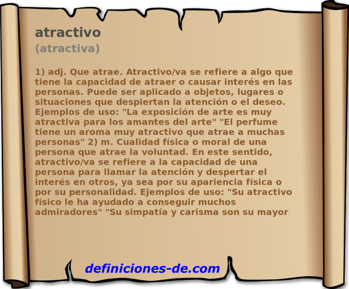 atractivo (atractiva)
