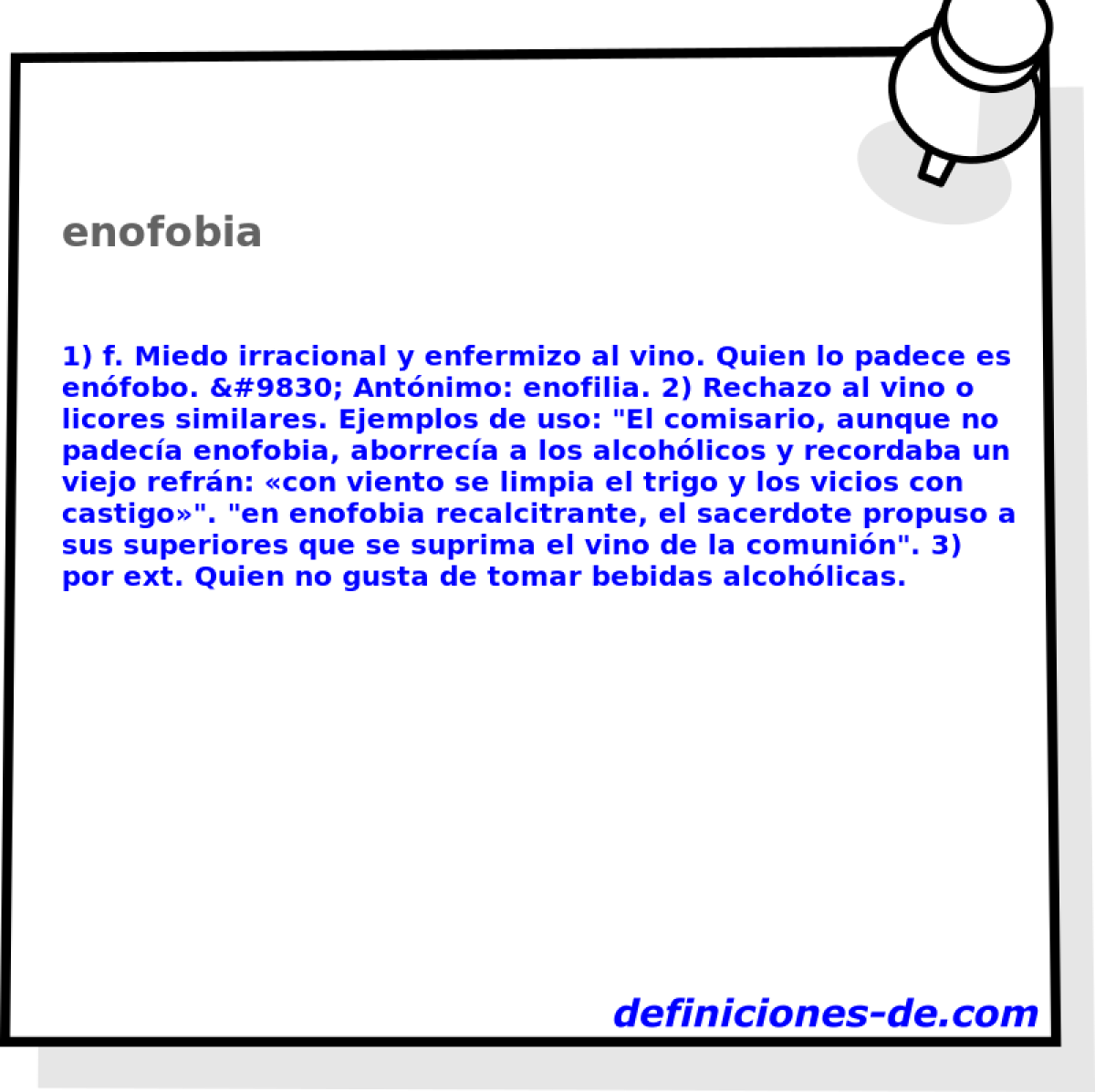 enofobia 