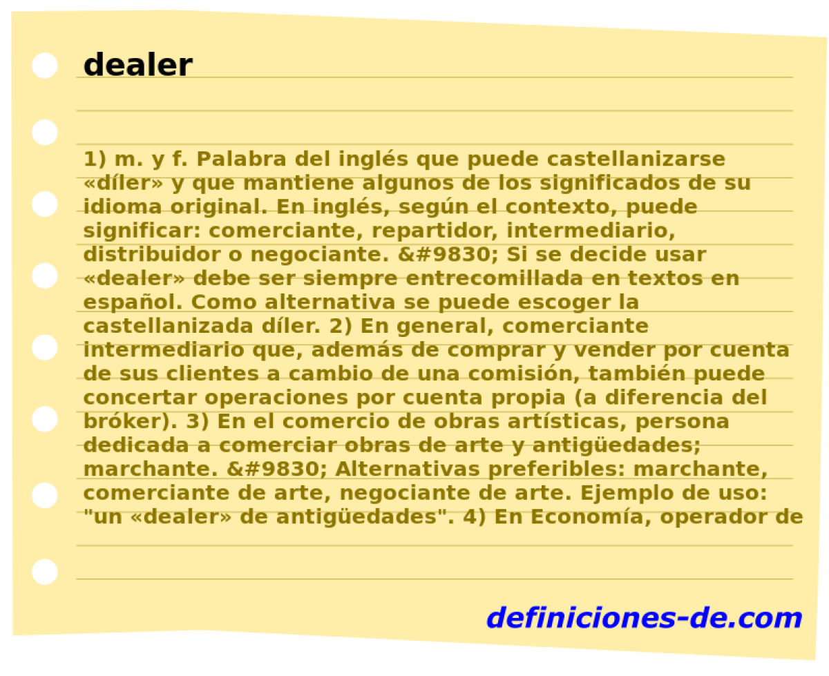 dealer 