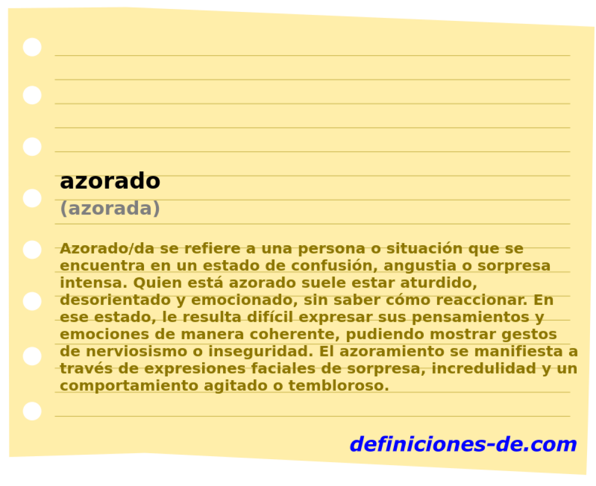 azorado (azorada)