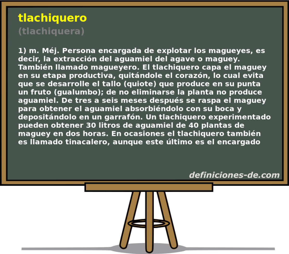 tlachiquero (tlachiquera)