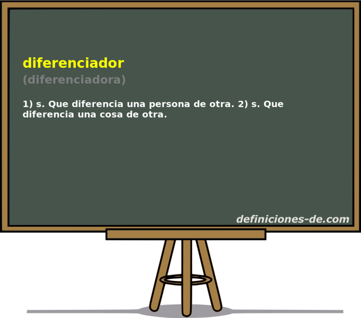 diferenciador (diferenciadora)