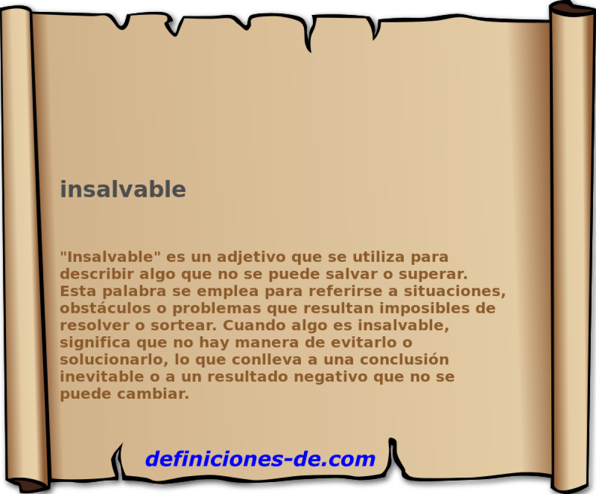 insalvable 