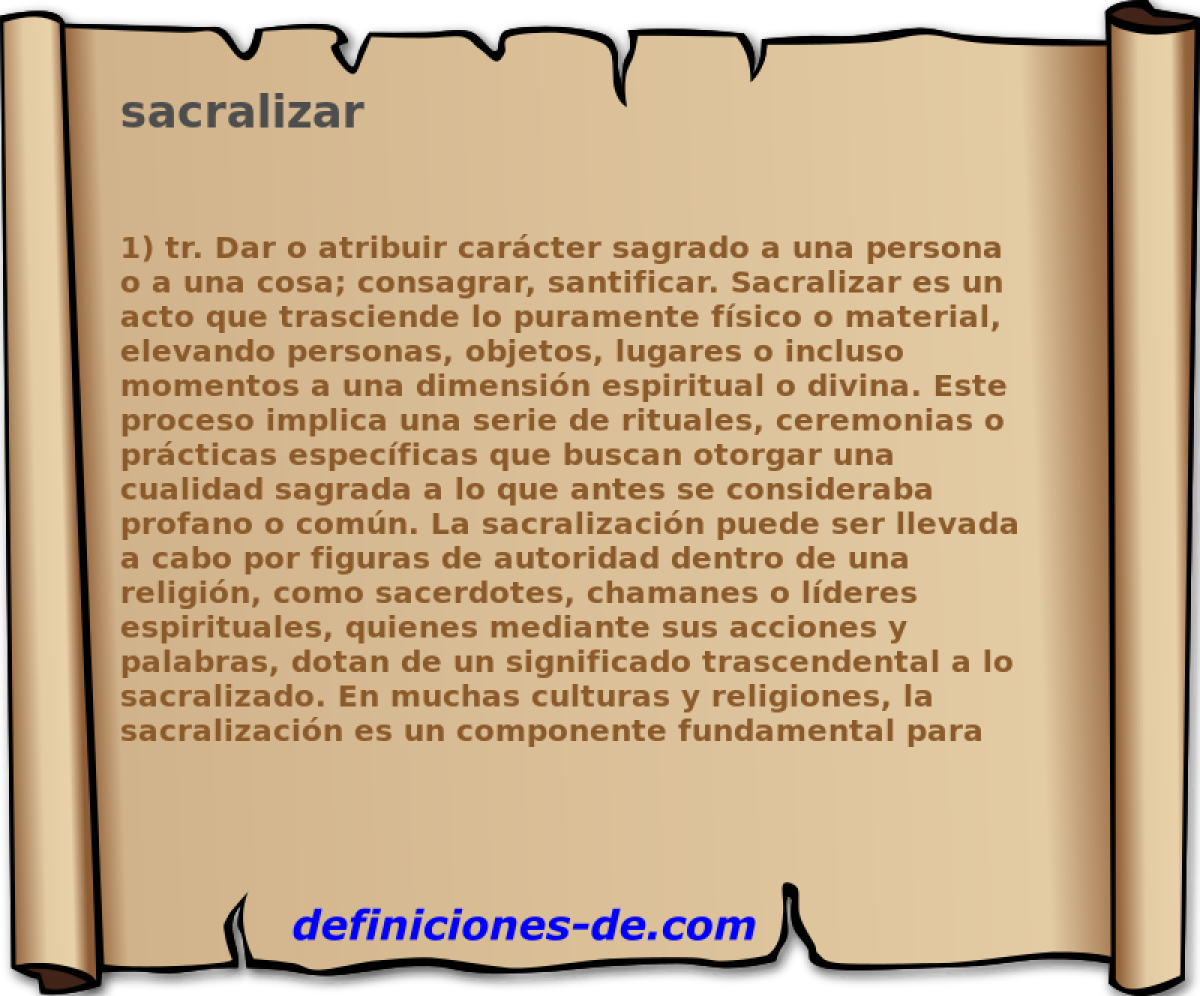 sacralizar 