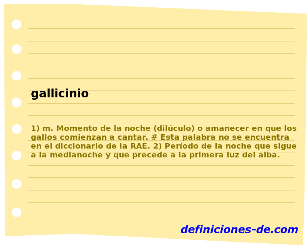 gallicinio 