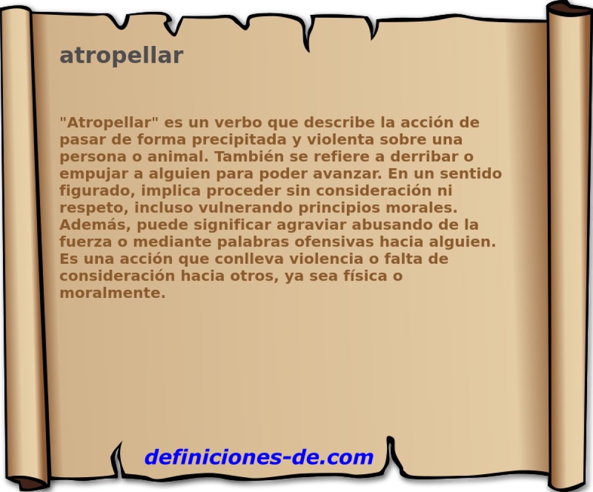 atropellar 