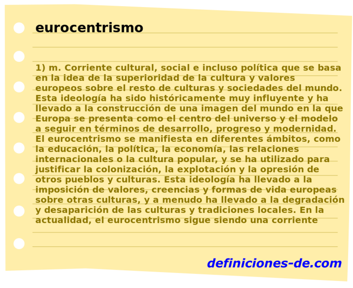 eurocentrismo 