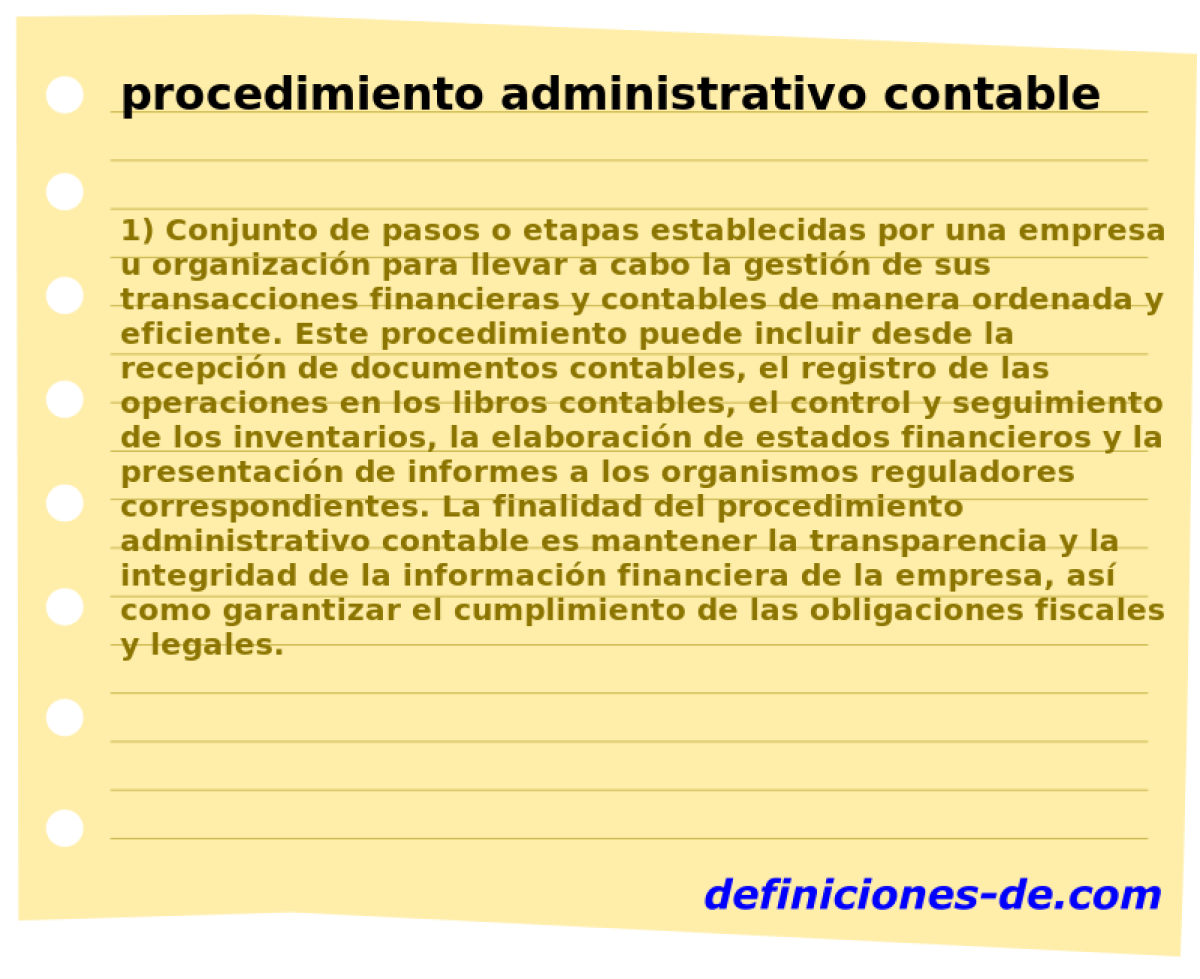 procedimiento administrativo contable 