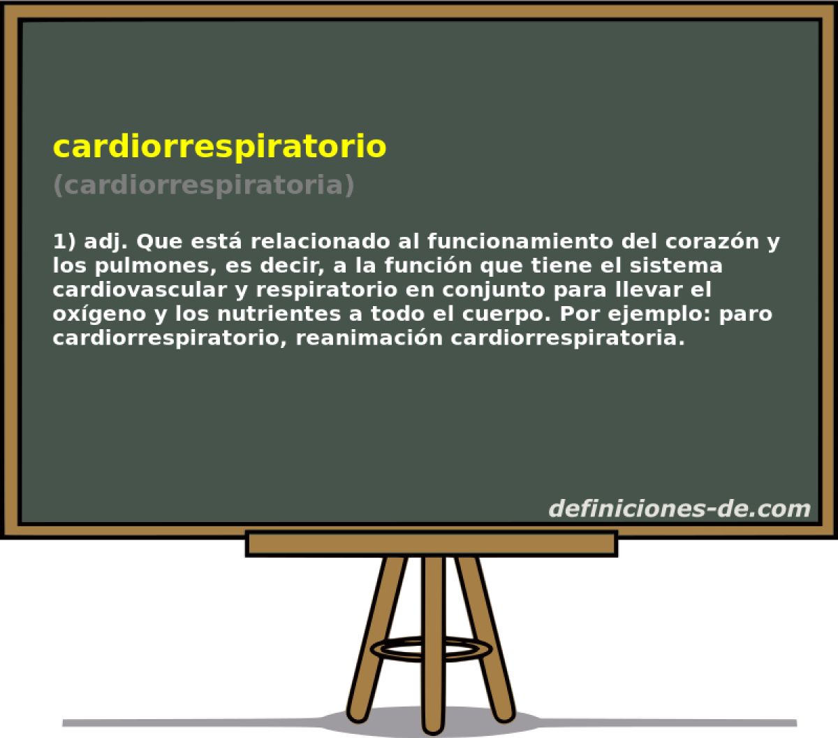 cardiorrespiratorio (cardiorrespiratoria)