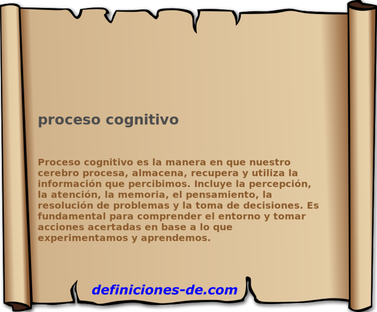 proceso cognitivo 