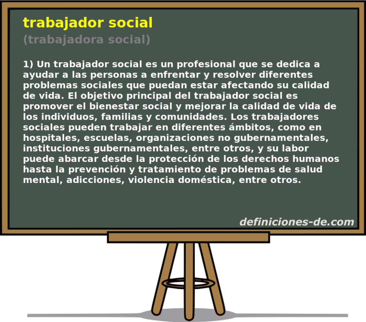 trabajador social (trabajadora social)