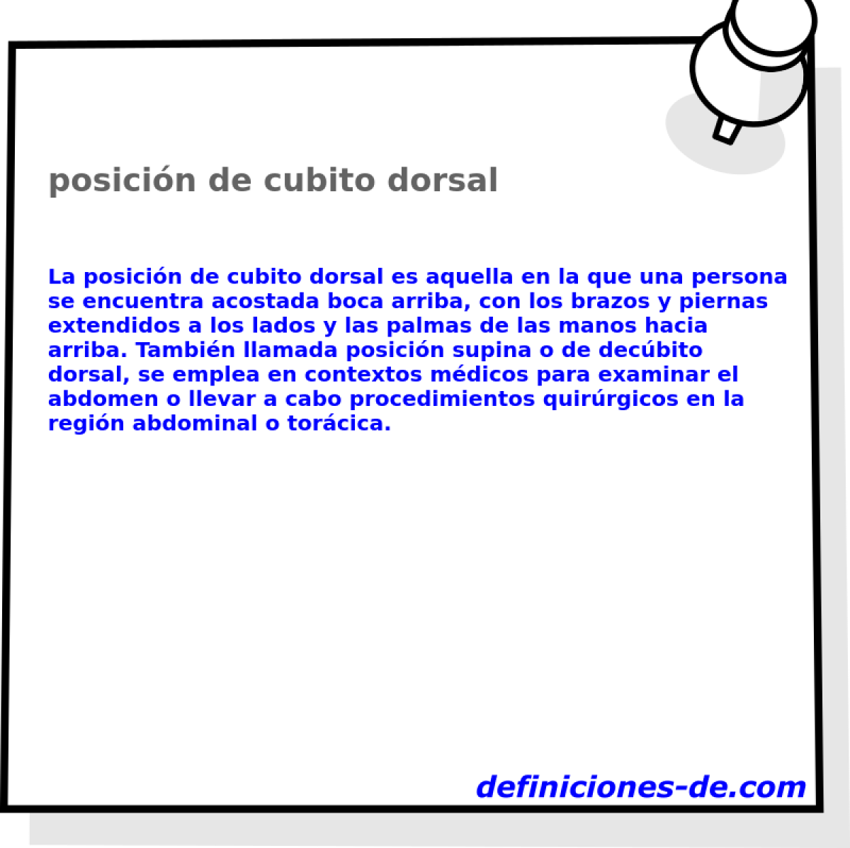 posicin de cubito dorsal 