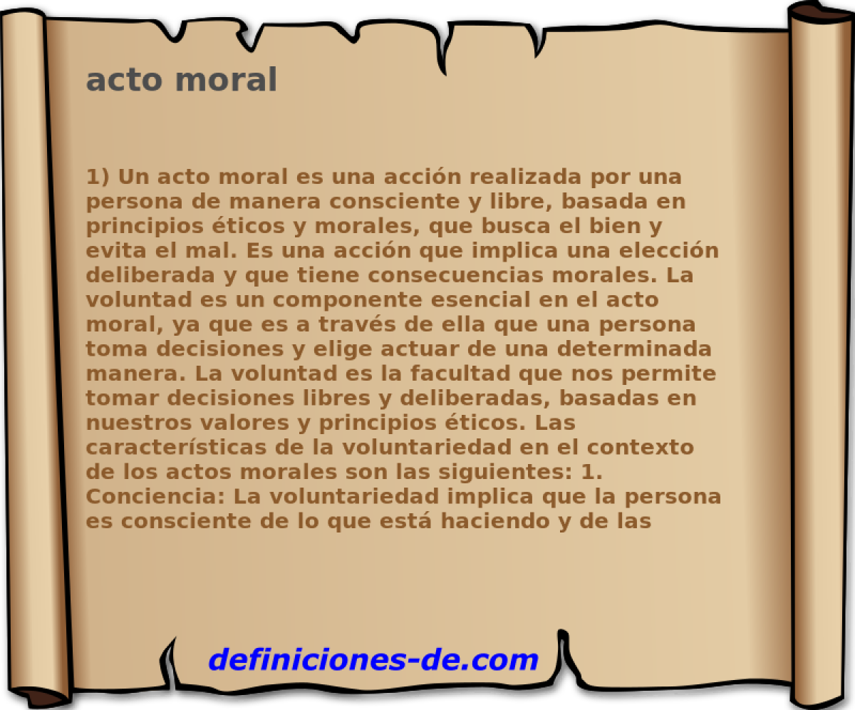 acto moral 