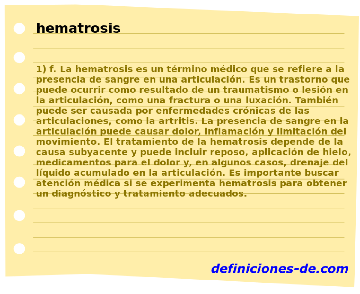 hematrosis 