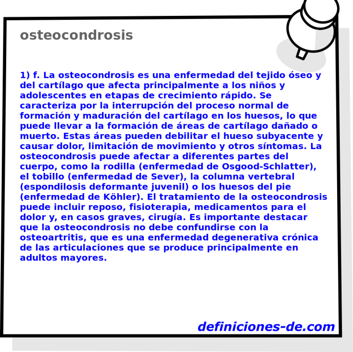 osteocondrosis 