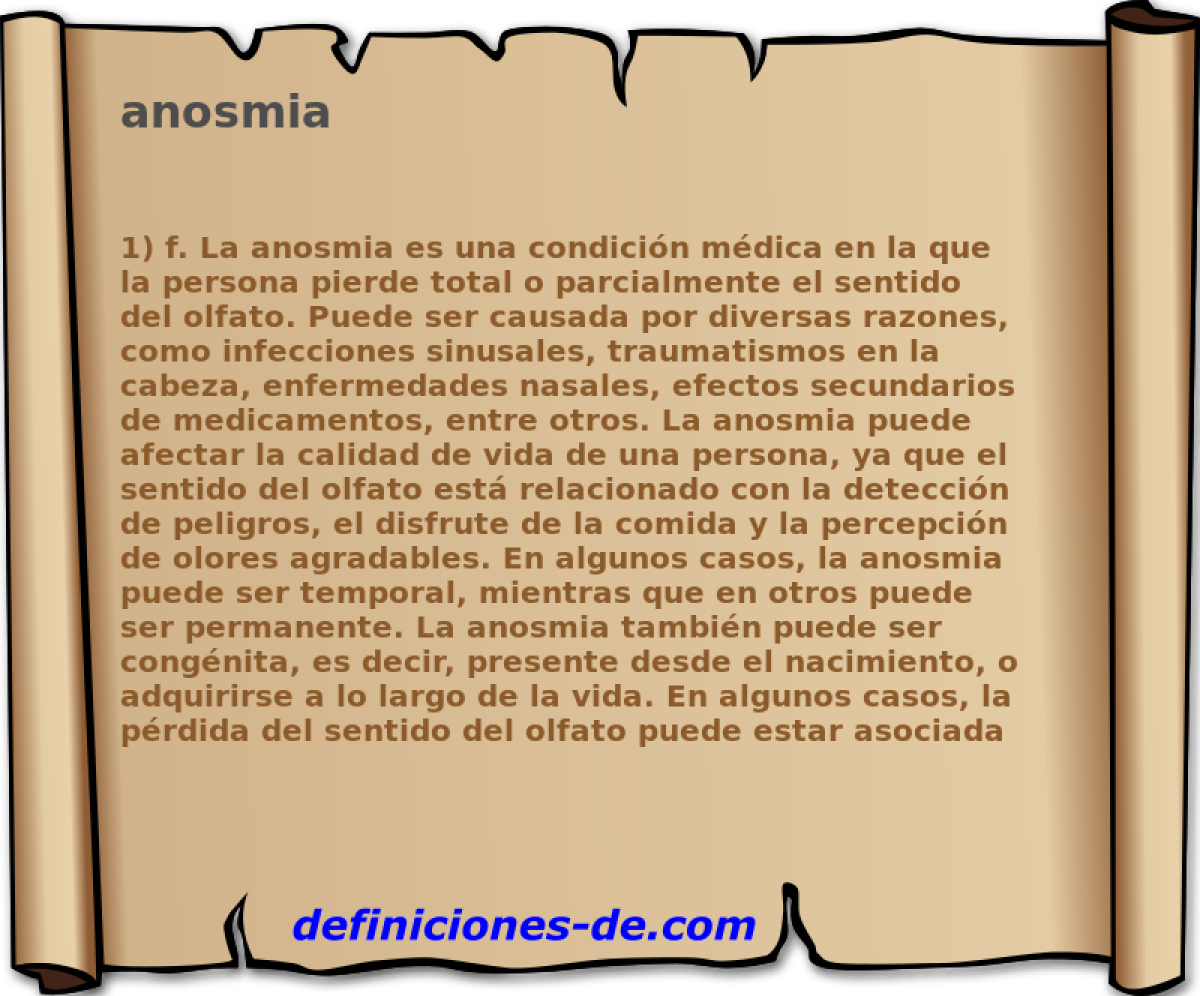 anosmia 