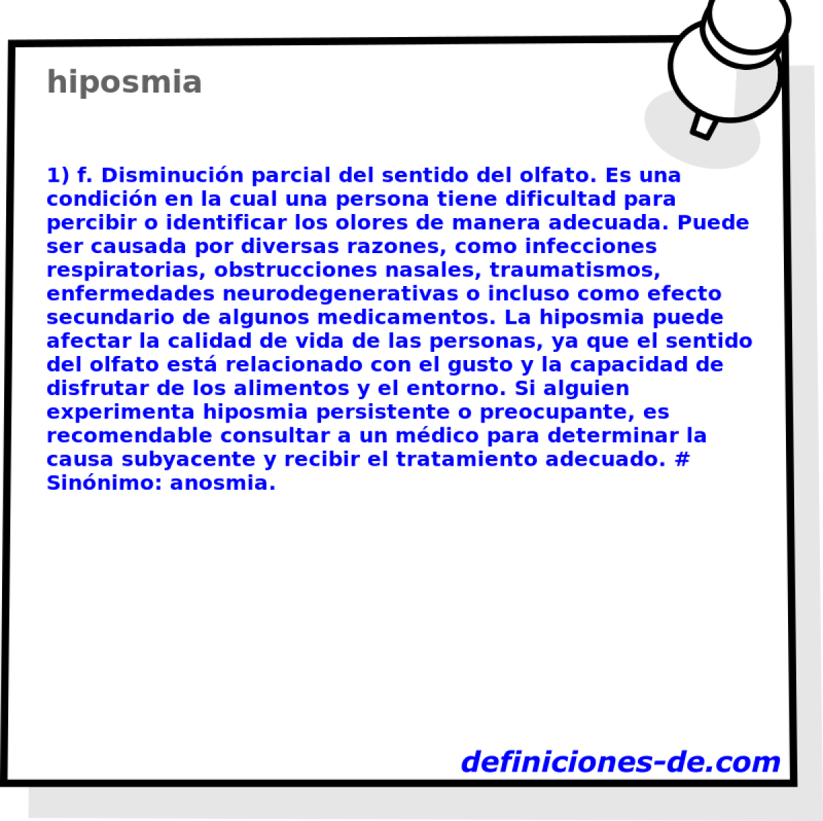 hiposmia 
