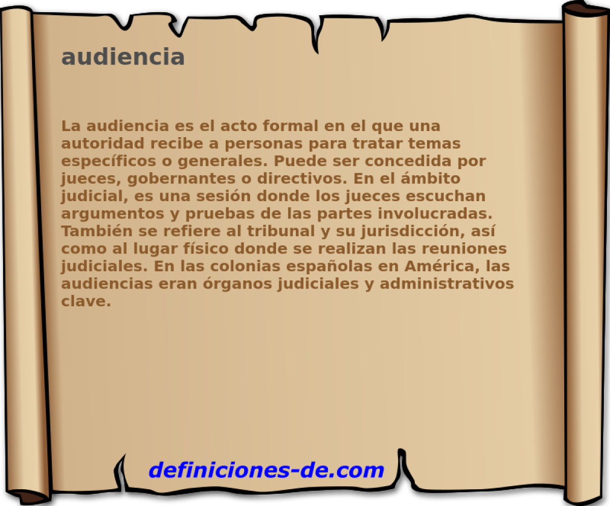 audiencia 