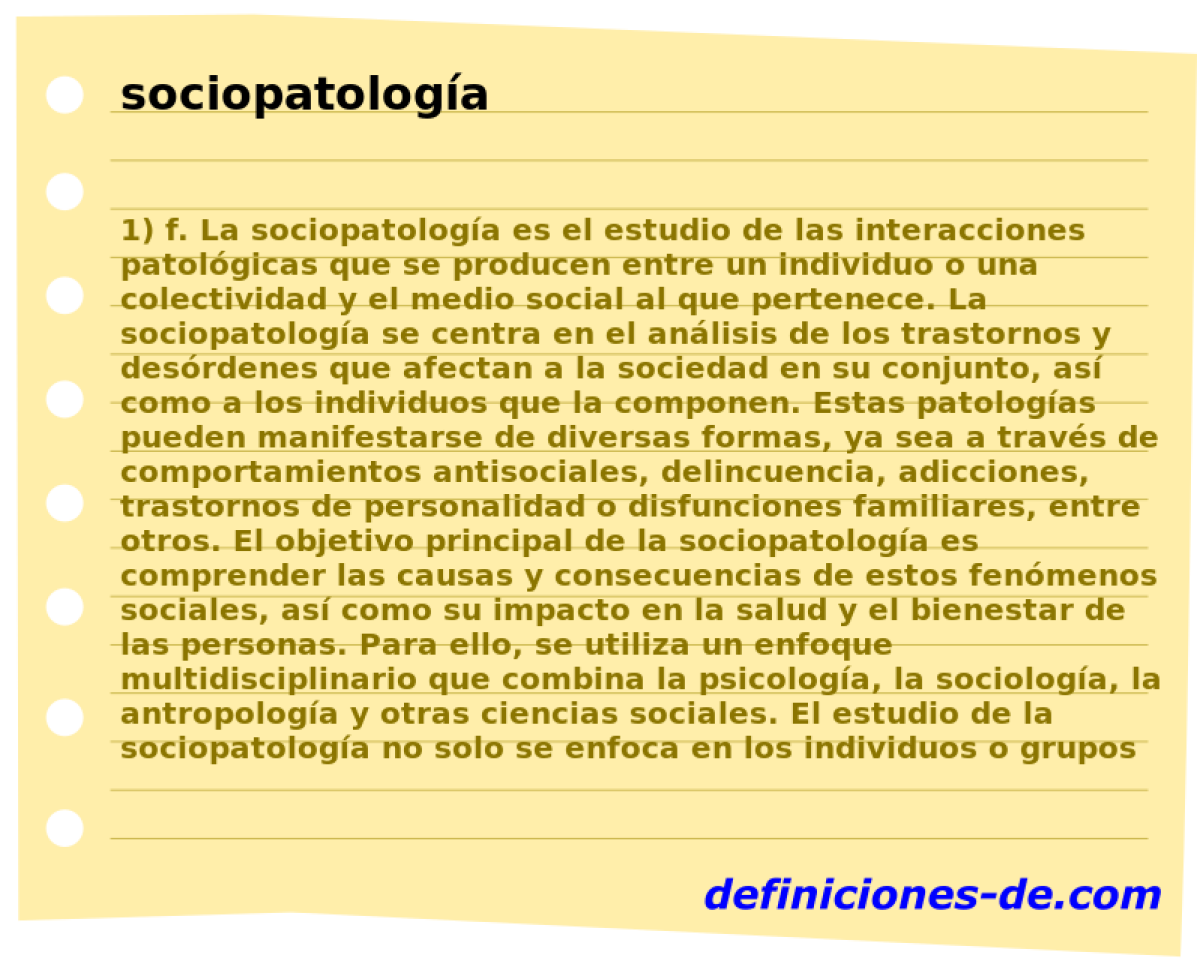 sociopatologa 