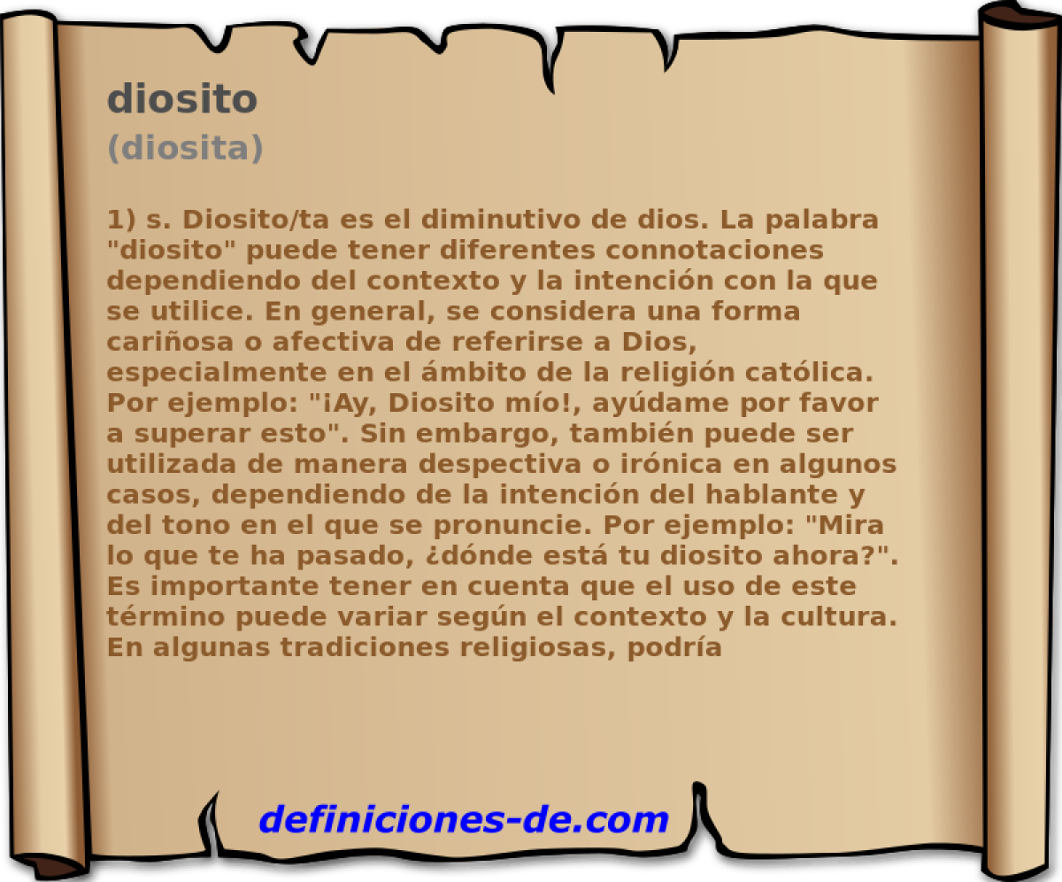 diosito (diosita)