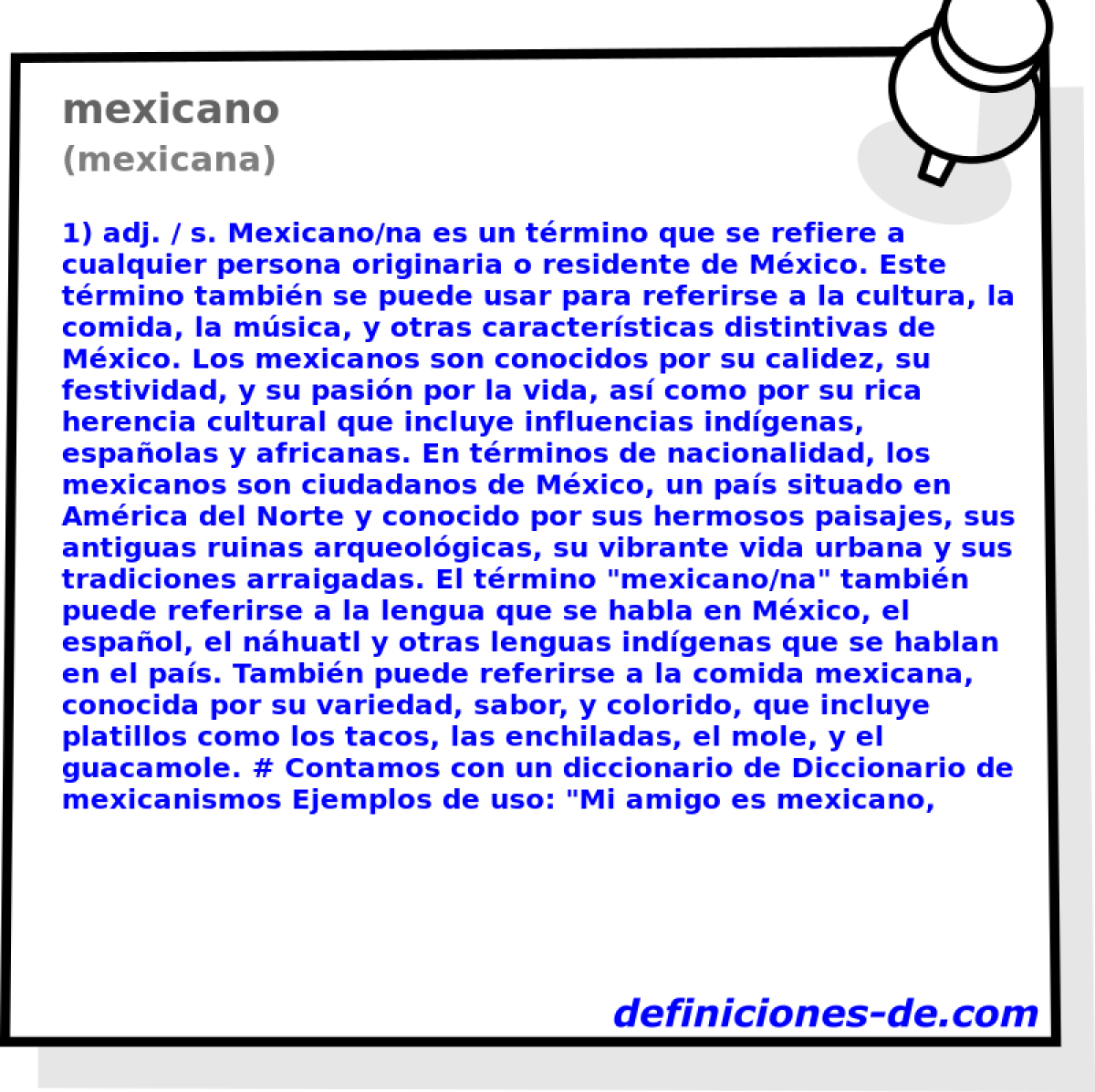 mexicano (mexicana)