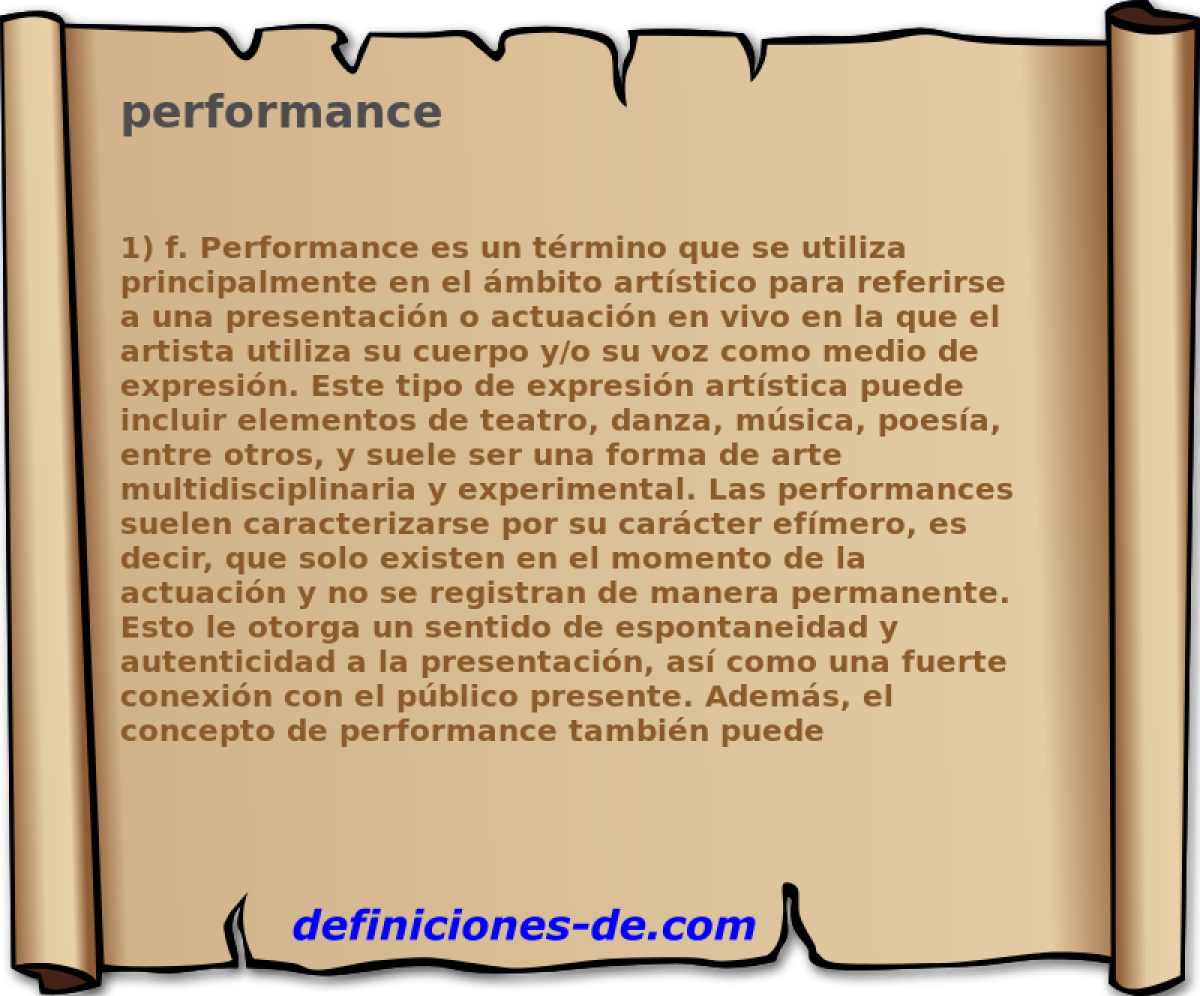 performance 
