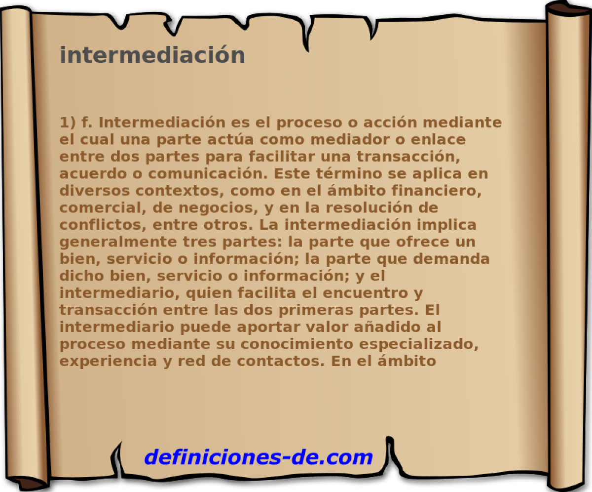 intermediacin 